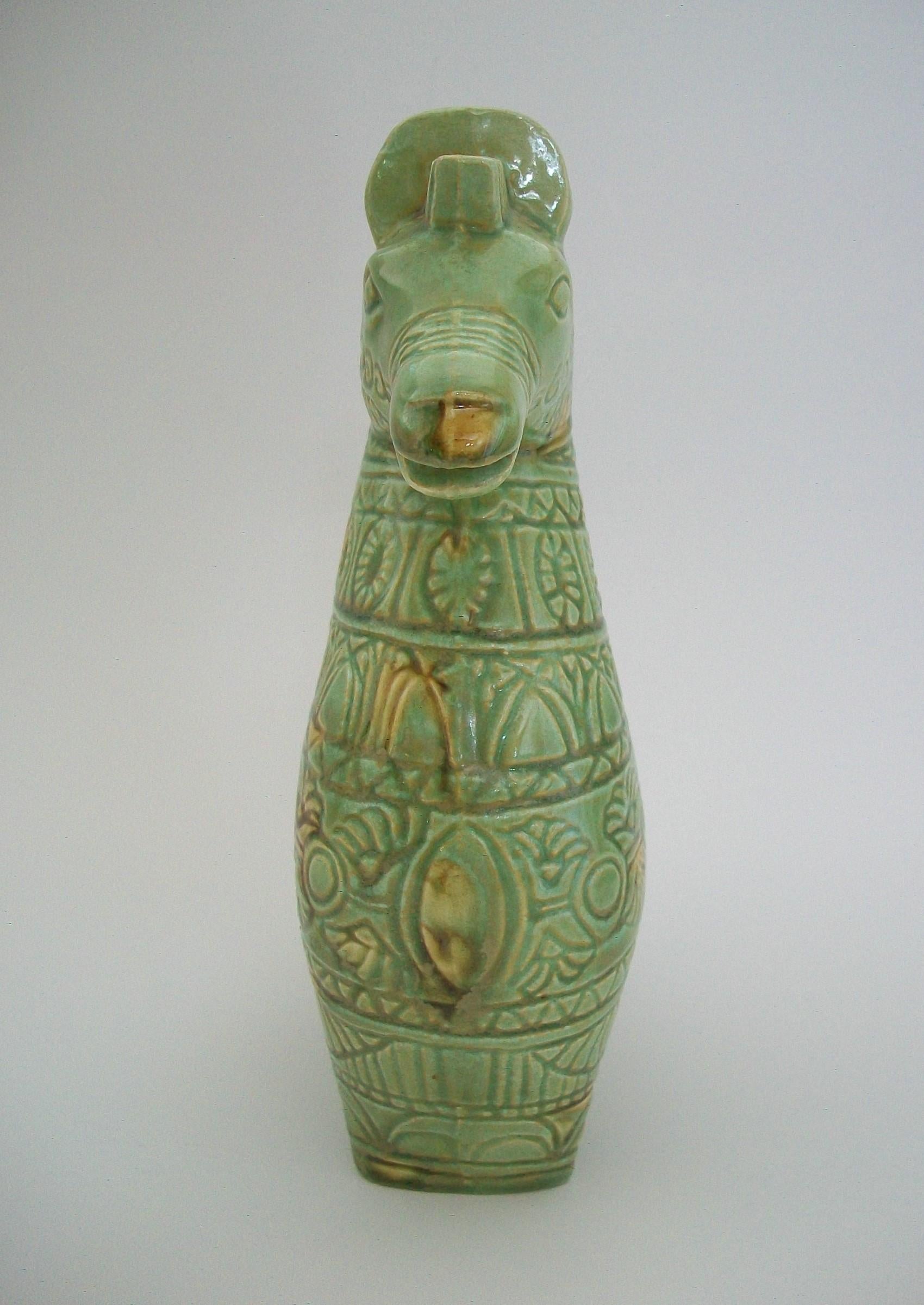Bitossi Style Glazed Ceramic Trojan Horse - Canada - Mid 20th Century 1
