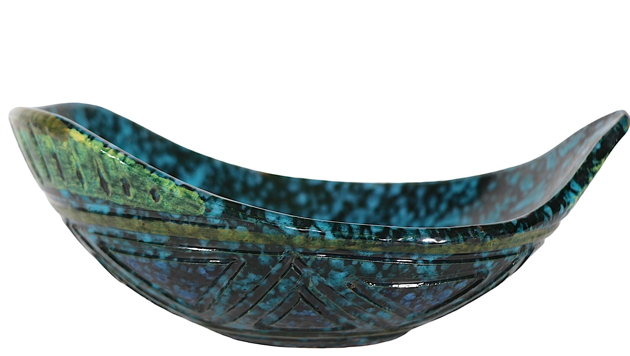 Bitossi Style Italian Pottery Bowl c 1950/60's 5