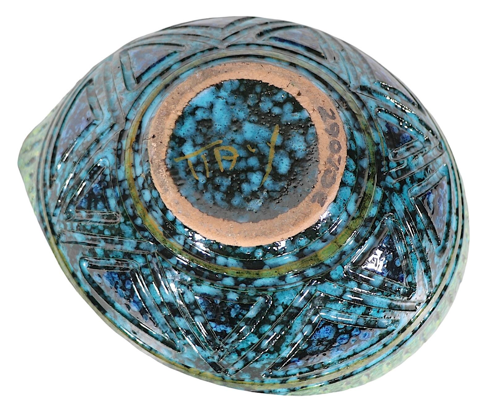 Bitossi Style Italian Pottery Bowl c 1950/60's 6