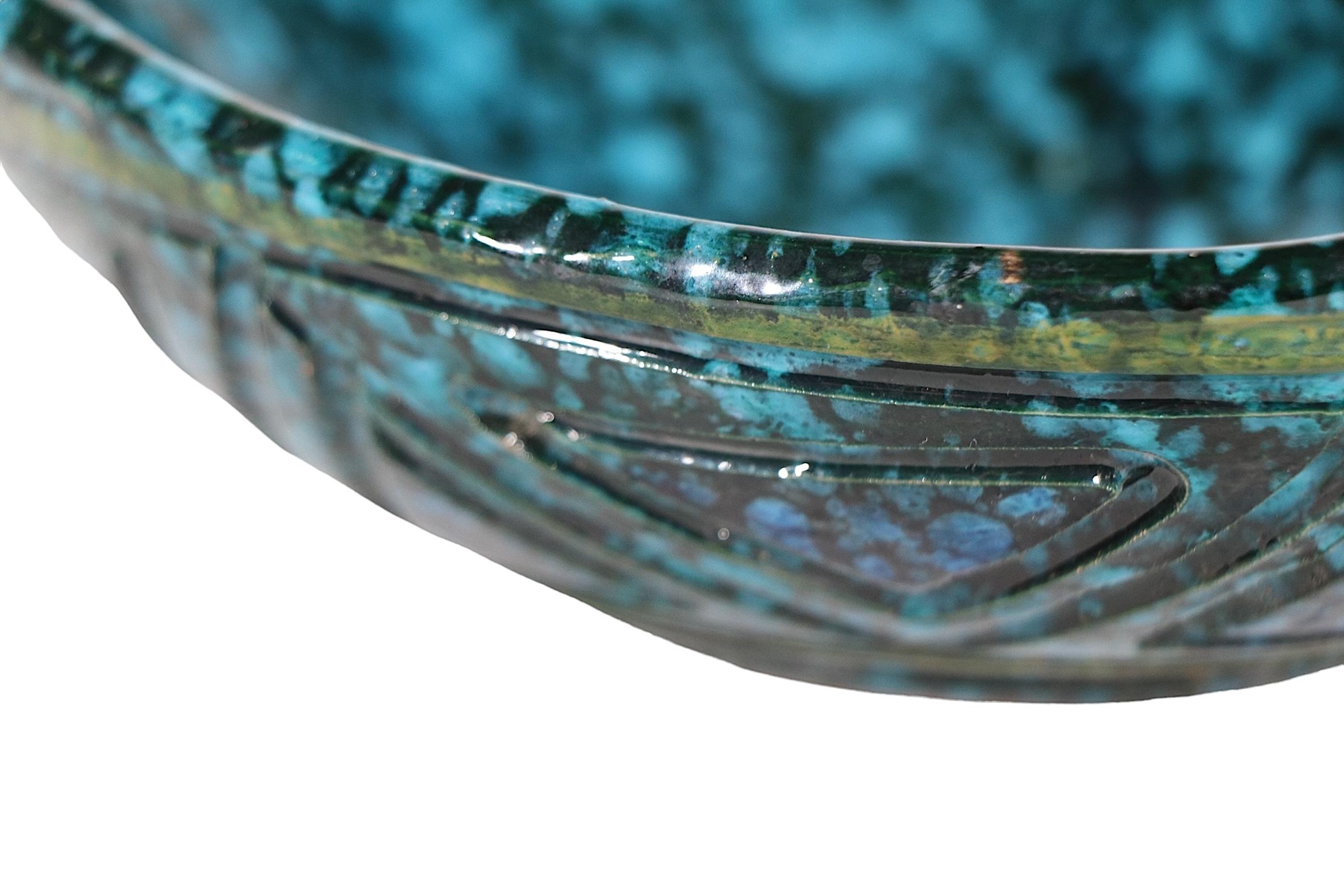 Bitossi Style Italian Pottery Bowl c 1950/60's 3