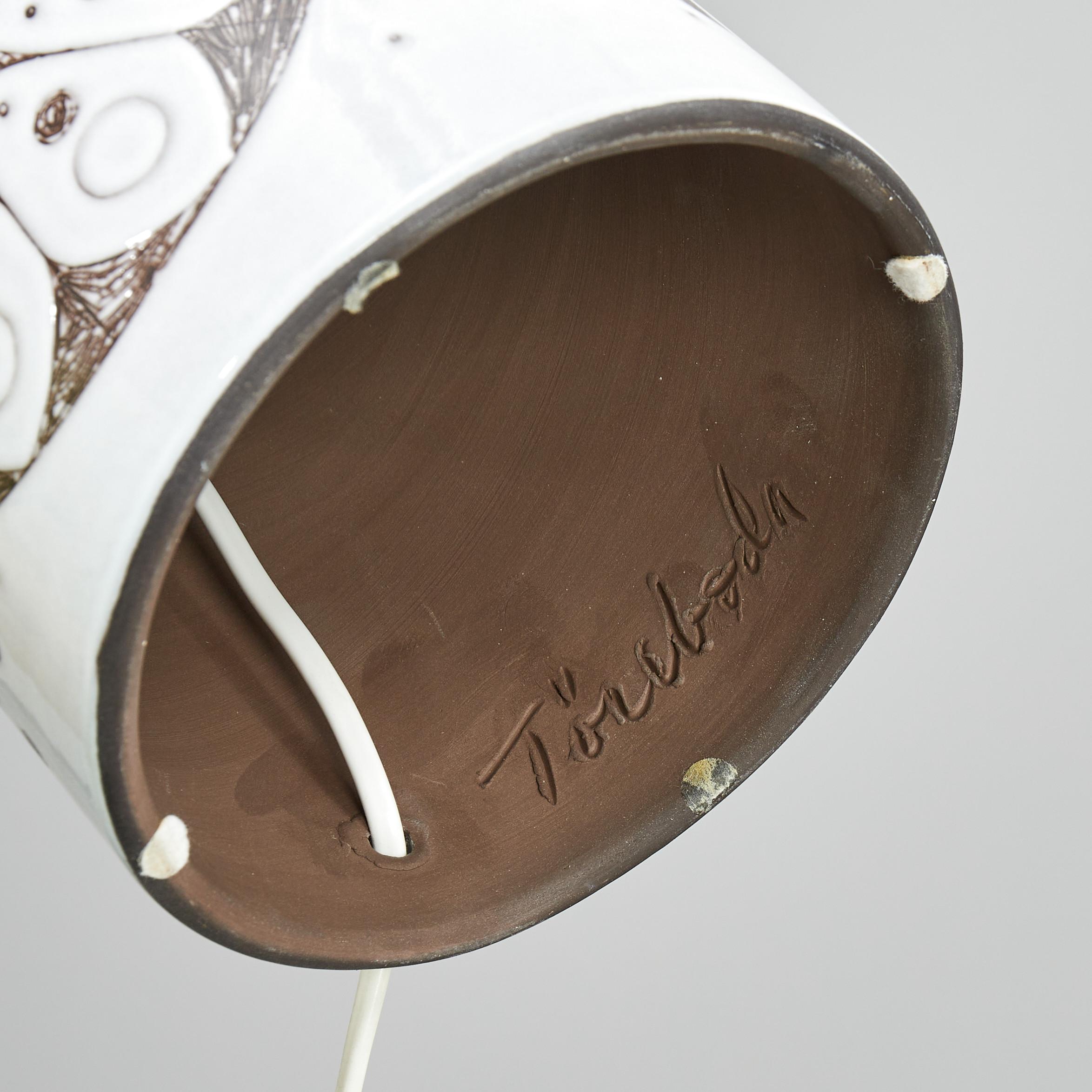 Lampen im Bitossi-Stil, Keramik, signiert „Toreboda“, Schweden 1960 im Zustand „Gut“ im Angebot in Paris, FR