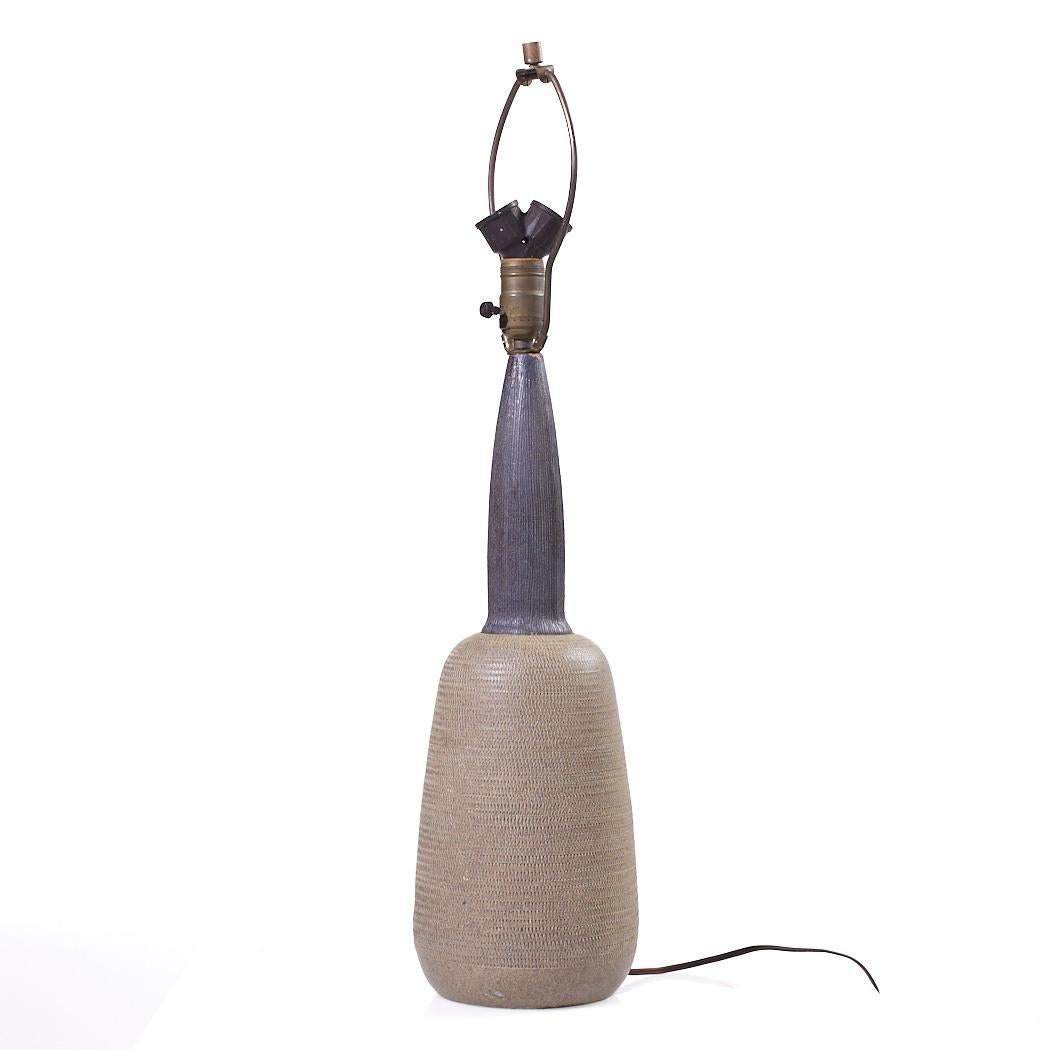Mid-Century Modern Lampe en céramique de style Bitossi du milieu du siècle dernier en vente