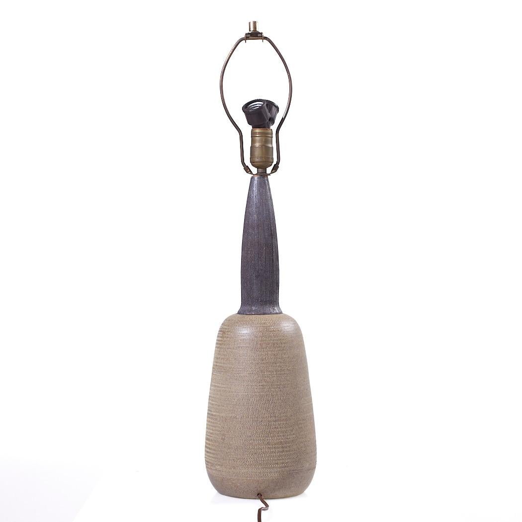 italien Lampe en céramique de style Bitossi du milieu du siècle dernier en vente