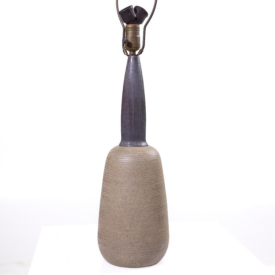 Lampe en céramique de style Bitossi du milieu du siècle dernier Bon état - En vente à Countryside, IL