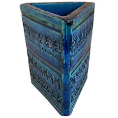 Bitossi Triangular Vase by Aldo Londi