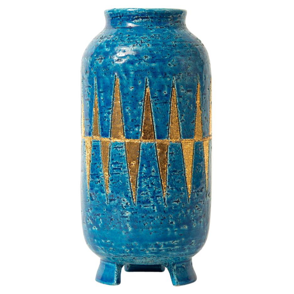 Bitossi Geometric Postmodern Ceramic Vase at 1stDibs