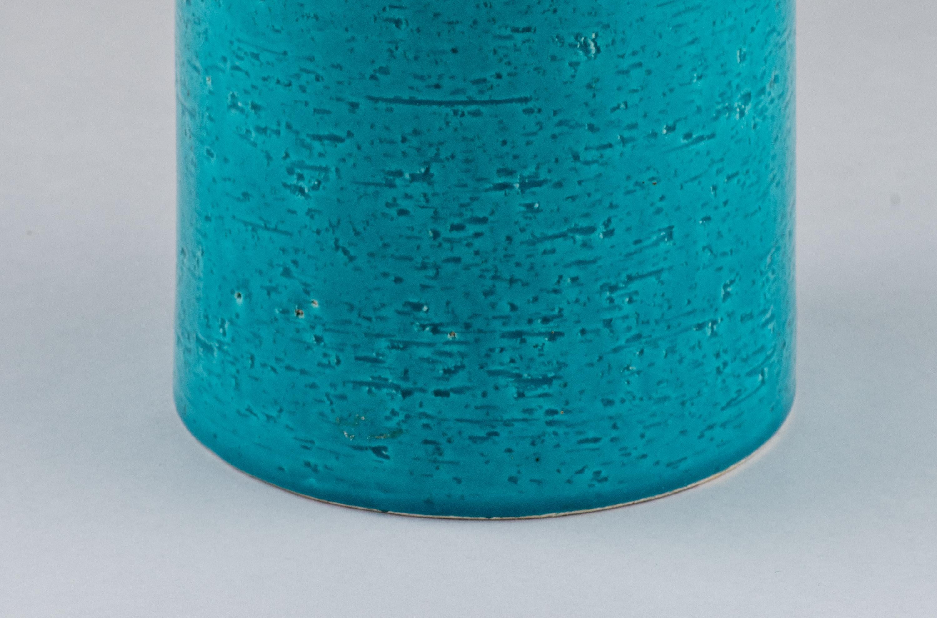 Bitossi Vase, Ceramic, Blue, Gray, Pink In Good Condition For Sale In New York, NY