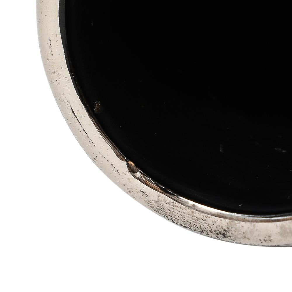 Vaso Bitossi, Ceramica, Spazzolato, Argento metallizzato in vendita 11