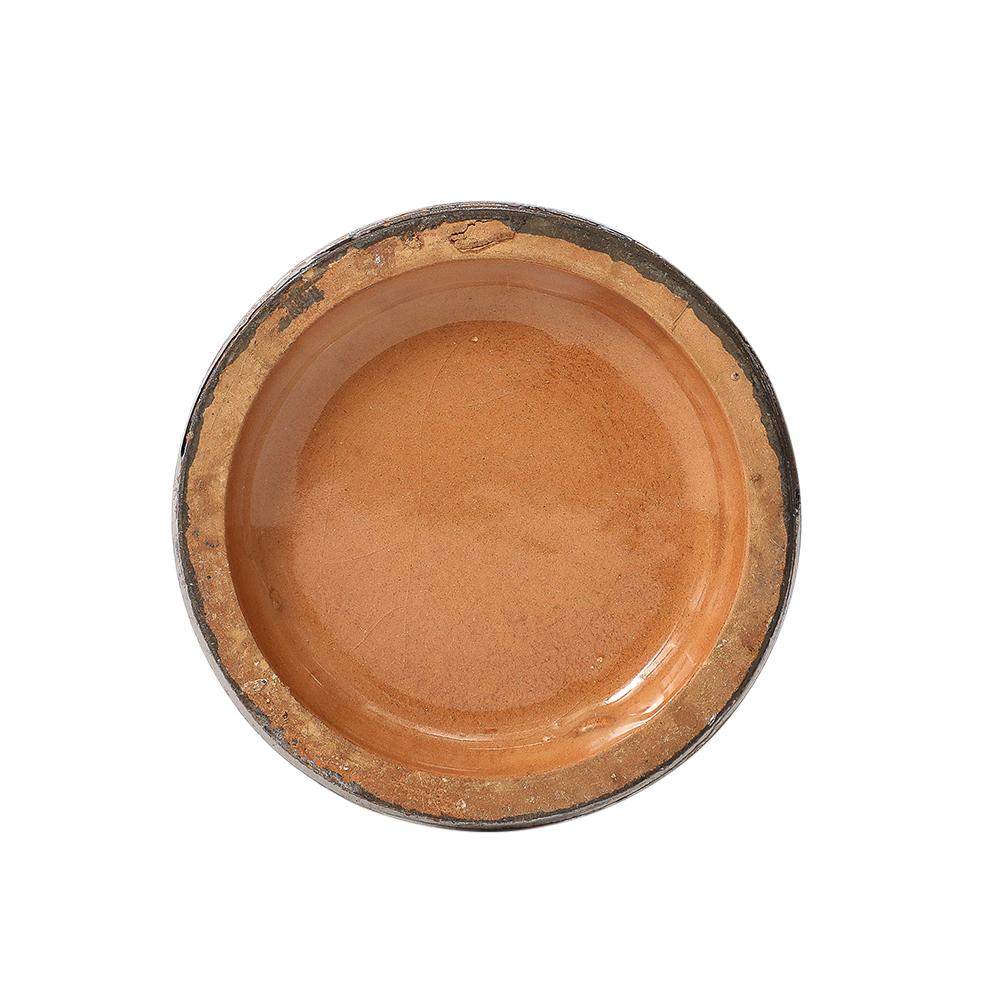 Vaso Bitossi, Ceramica, Spazzolato, Argento metallizzato in vendita 12