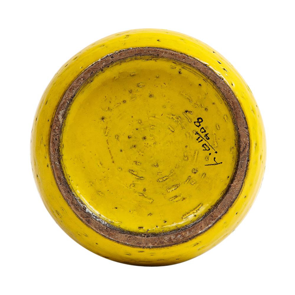 Bitossi-Vase, Keramik, gelb, braun, signiert im Angebot 10