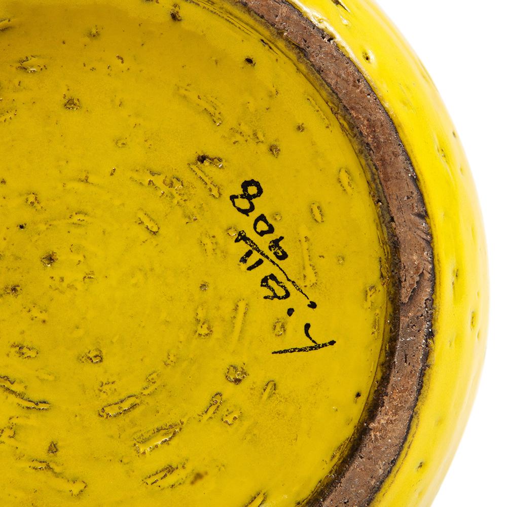 Bitossi-Vase, Keramik, gelb, braun, signiert im Angebot 11