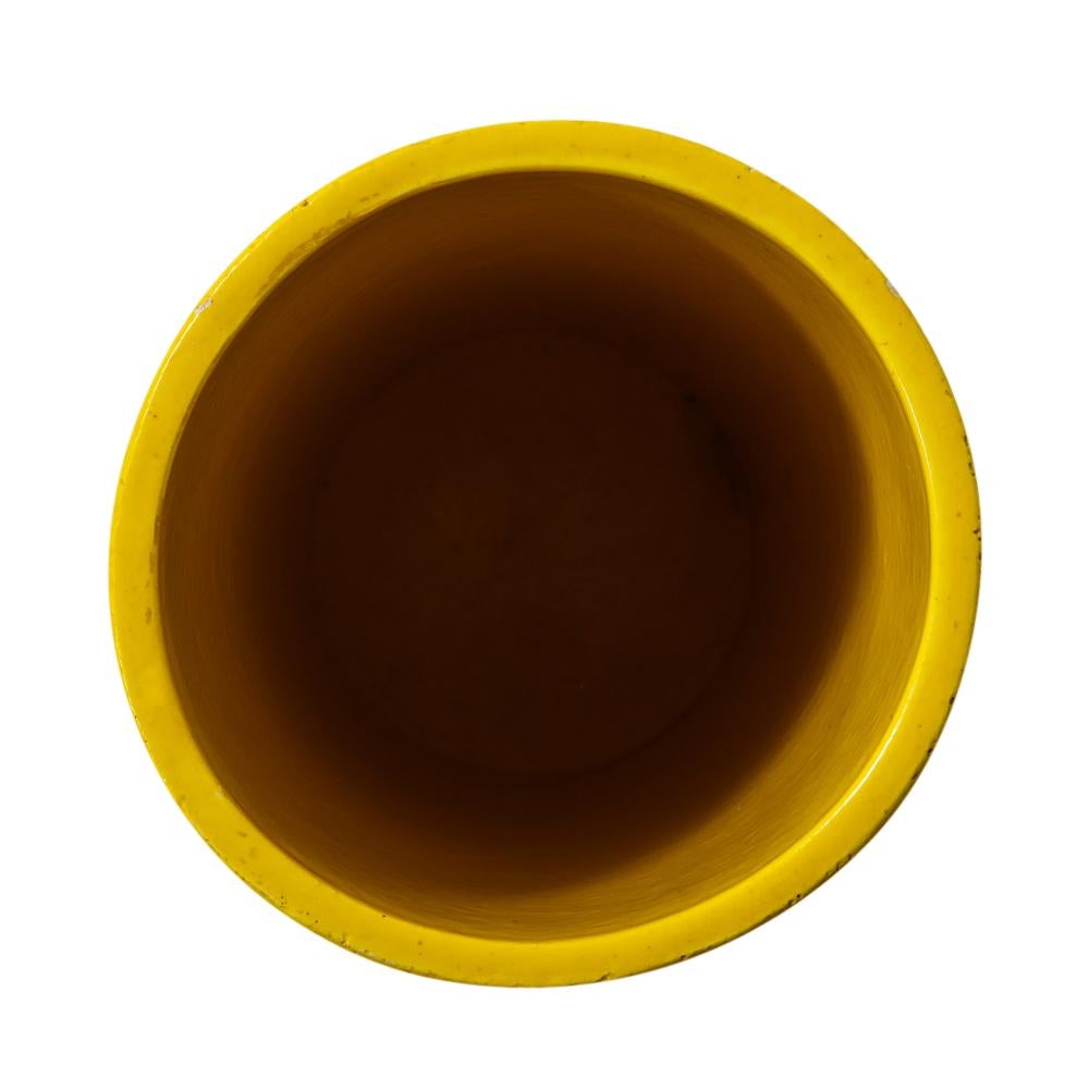 Bitossi for Rosenthal Netter Vase, Ceramic, Yellow, Orange, Discs, Signed 4