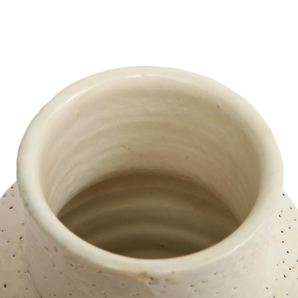 Bitossi Vase, Ceramic, Yellow, White, Geometric 3