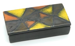 Bitossi Vetrata Pattern Covered Box by Aldo Londi, Italy, circa 1965