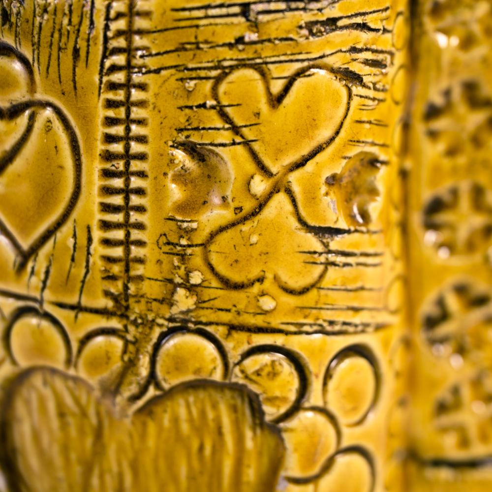 Bitossi yellow vase sculpture, 1970s 5