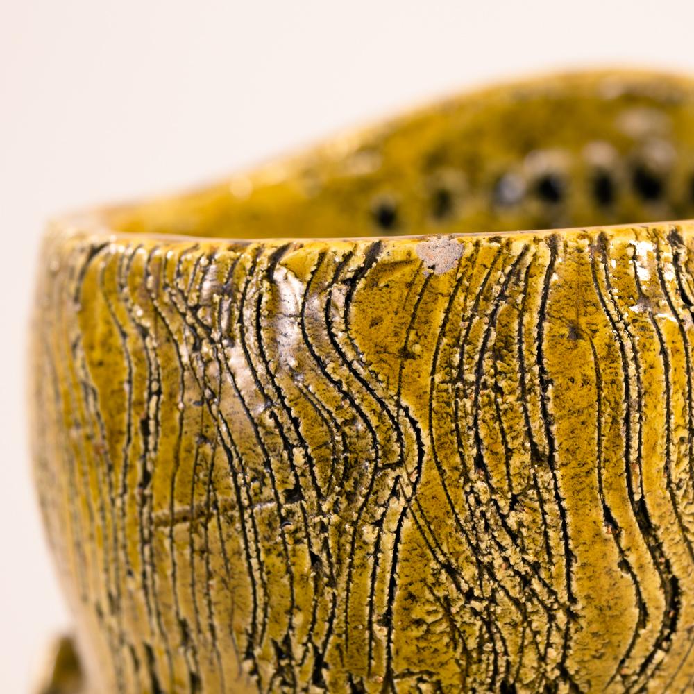 Bitossi yellow vase sculpture, 1970s 6