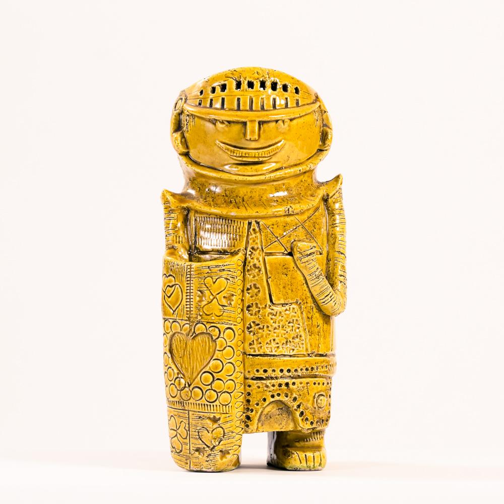 Bitossi yellow vase sculpture, 1970s 7