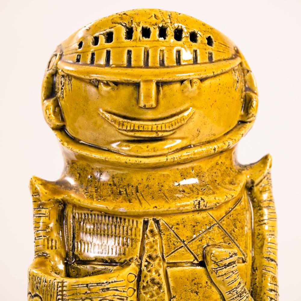Bitossi yellow vase sculpture, 1970s 8