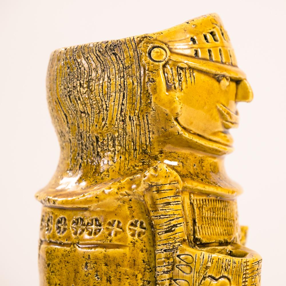 Bitossi yellow vase sculpture, 1970s 11