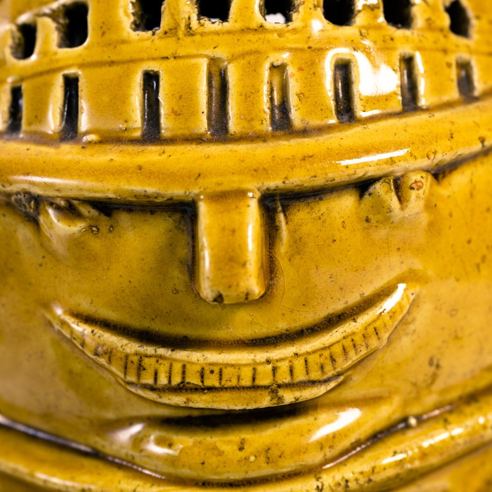 20th Century Bitossi yellow vase sculpture, 1970s