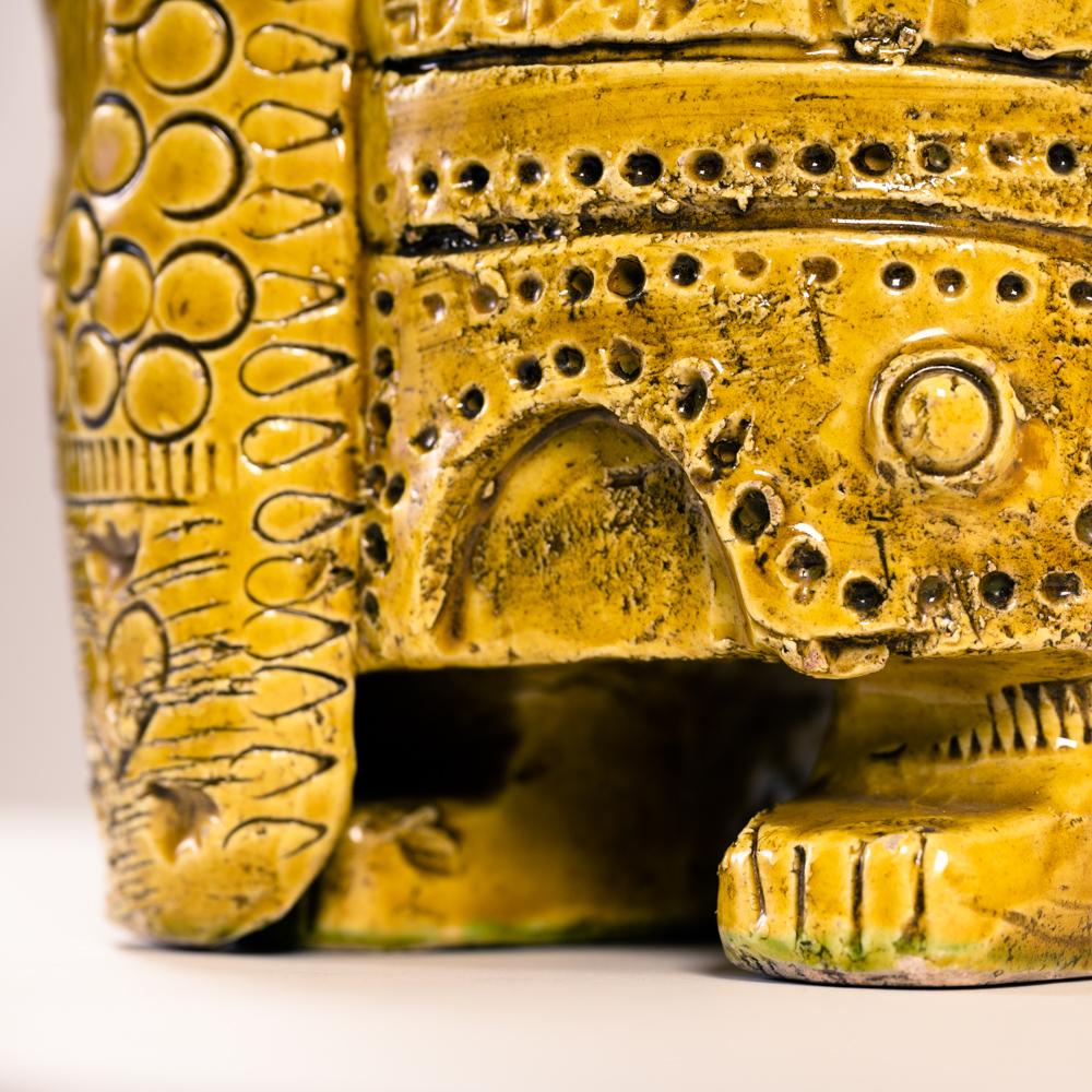 Bitossi yellow vase sculpture, 1970s 1