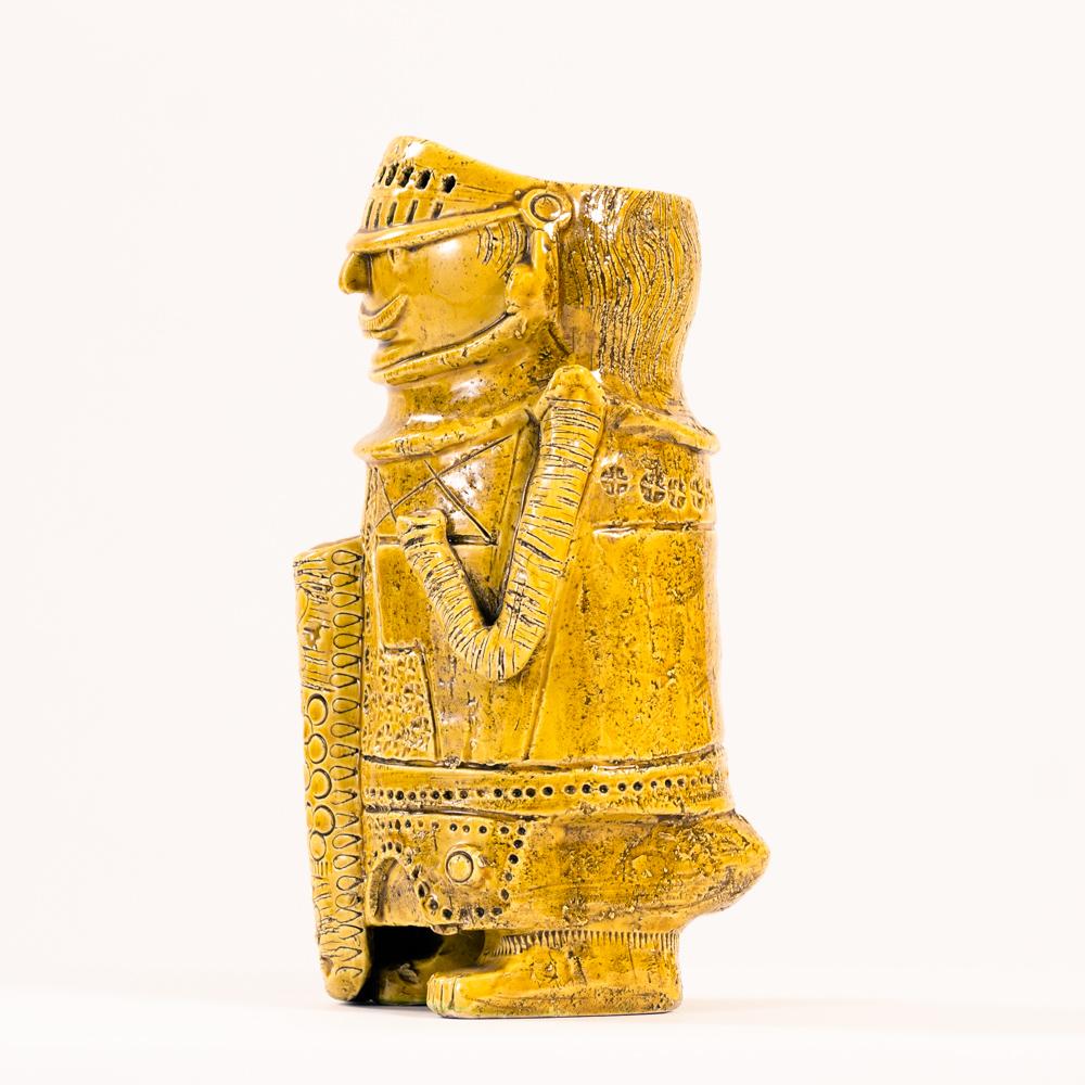 Bitossi yellow vase sculpture, 1970s 2