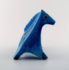Bitossi, Rimini Blue Figure in Ceramics, Designed by Aldo Londi, 1960s
