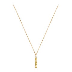 Bits and Bobs 18 Karat Yellow Gold and Diamond Pendant Necklace