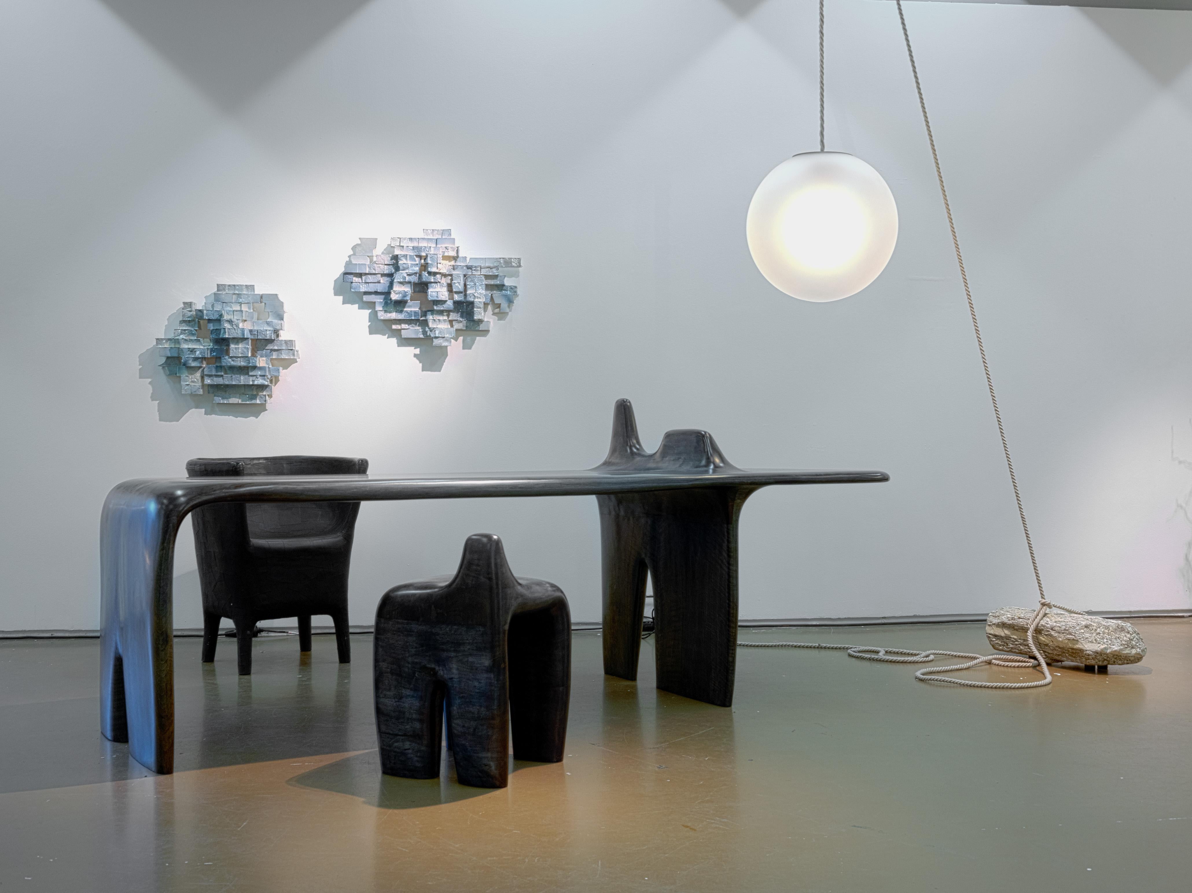 BITSCAPE - 1 - Scultura da parete in ceramica sudcoreana contemporanea di Moon Seop Seo in vendita 1