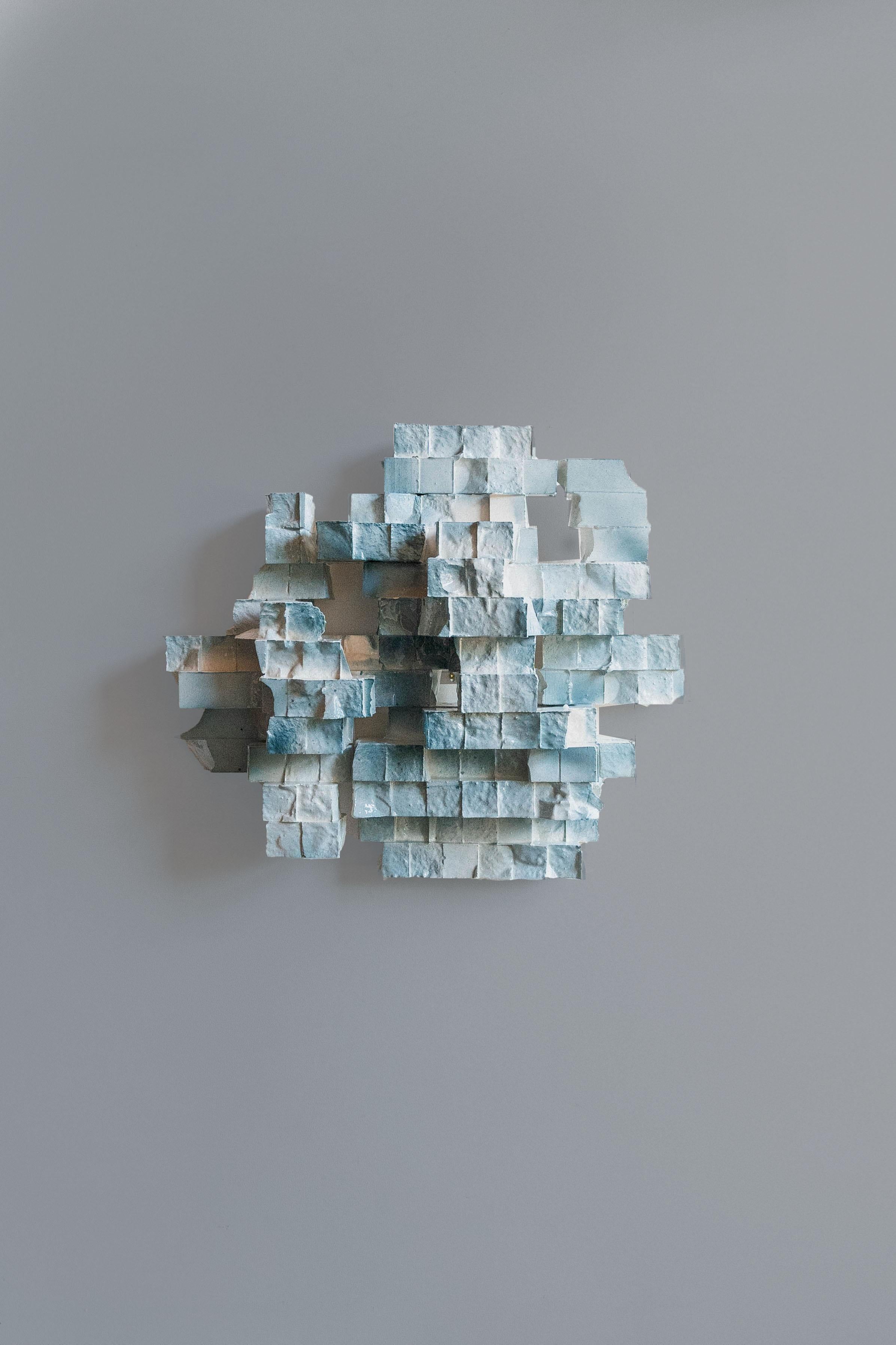 Post-Modern BITSCAPE - 1 - Contemporary South Korean Ceramic Wall Sculpture by Moon Seop Seo For Sale