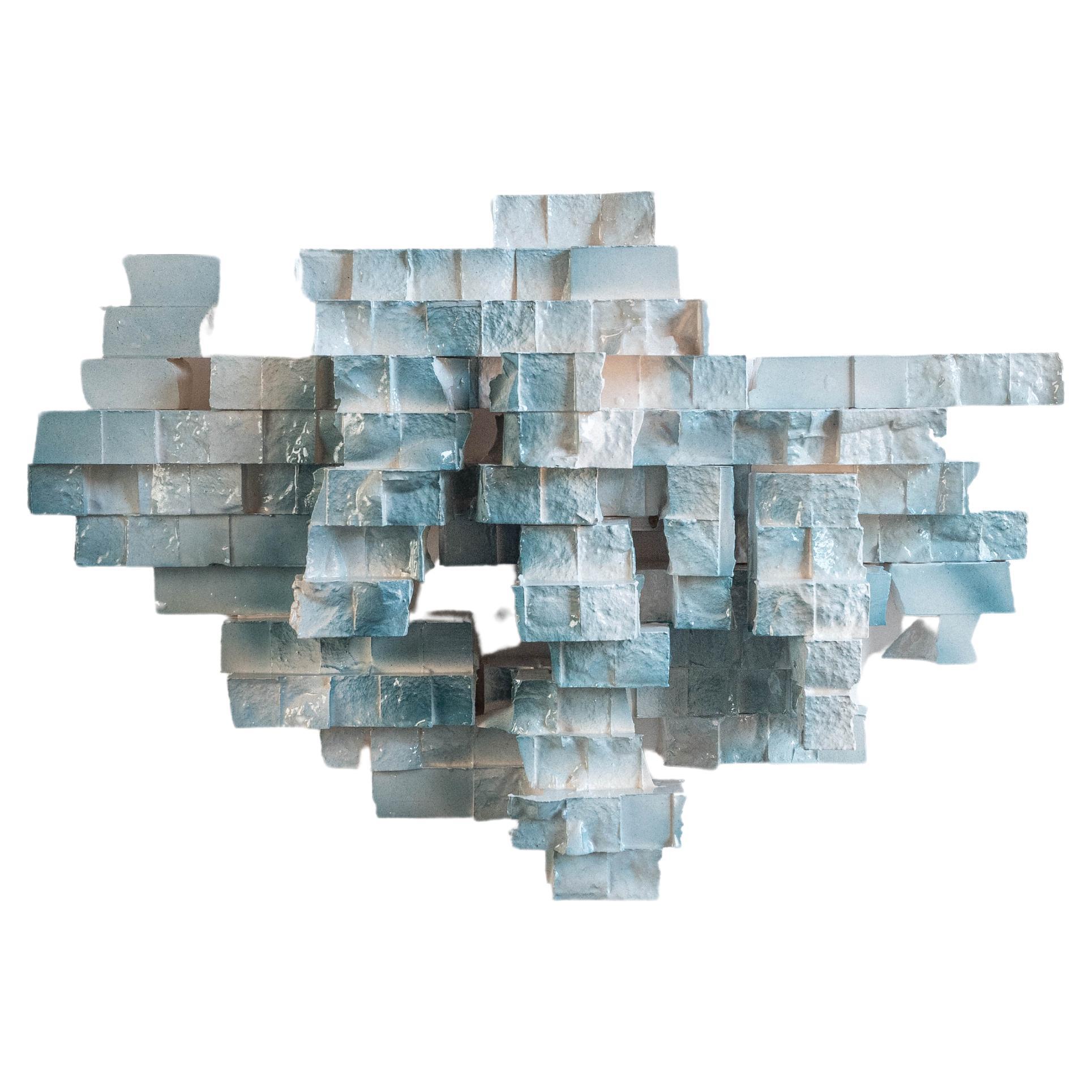 BITSCAPE - 2 - Contemporary South Korean Ceramic Wall Sculpture by Moon Seop Seo