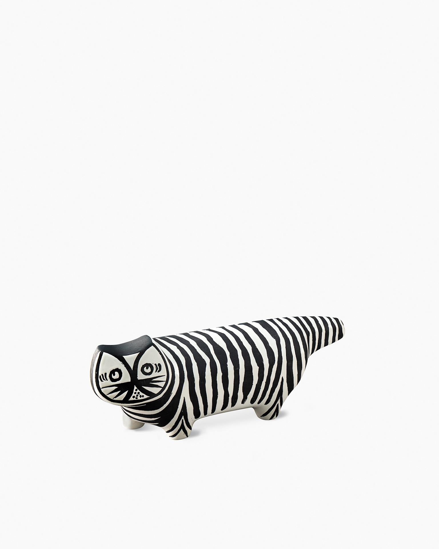 Bittosi  Limitierte Auflage Keramik Tiger Katze von Aldo Londi (Italienisch) im Angebot