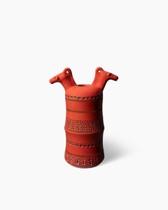 Bittosi Limited edition of 199 Vase with horse figures by Aldo Londi