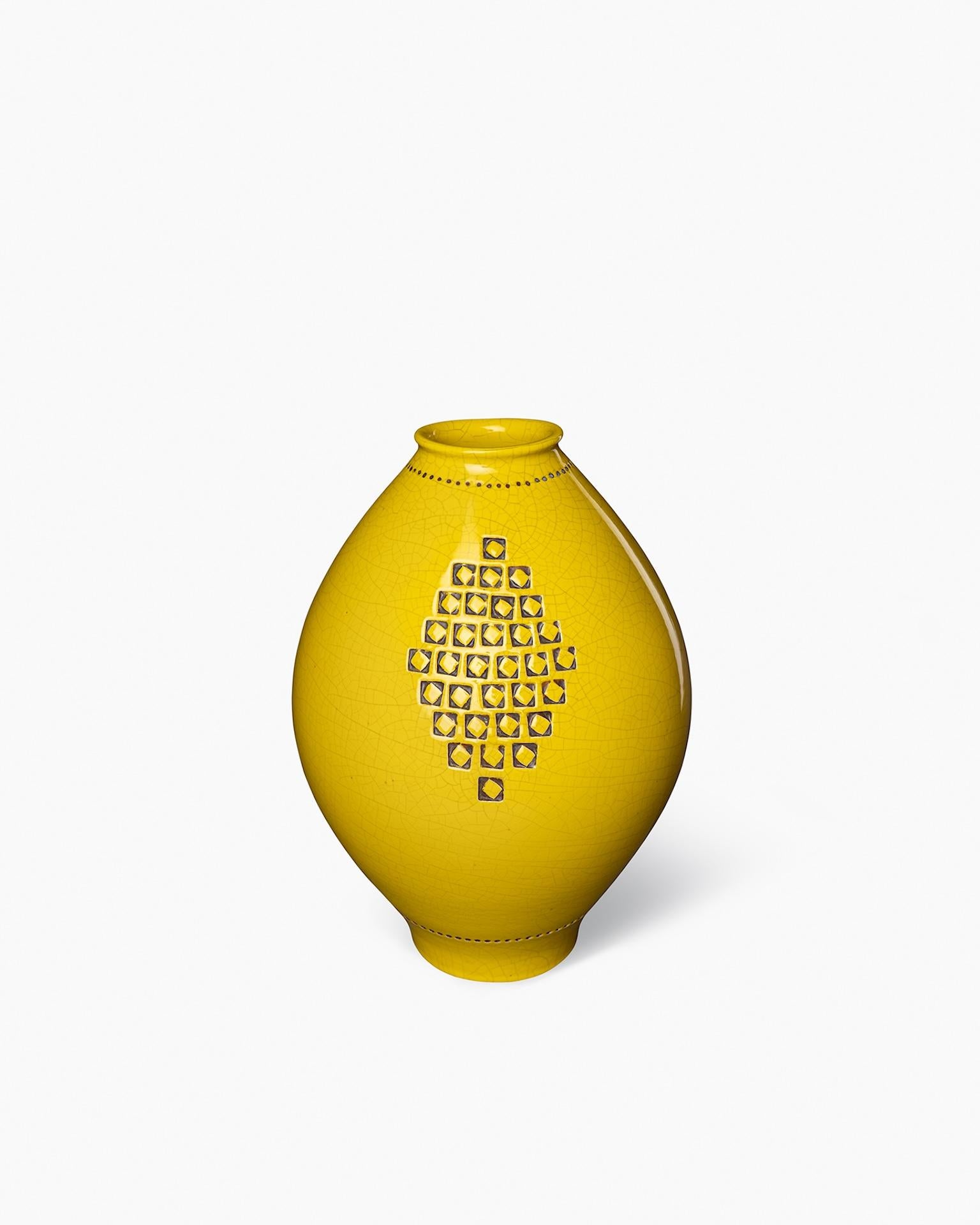 Edición limitada Bittosi Vaso Amarillo de Aldo Londi Italiano en venta