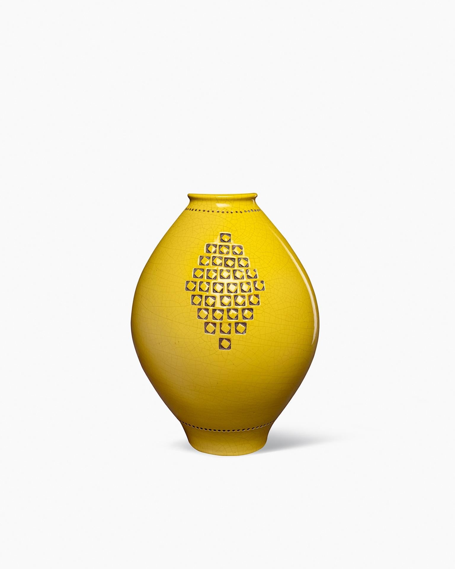 Edición limitada Bittosi Vaso Amarillo de Aldo Londi en Nuevo estado para la venta en New York, NY