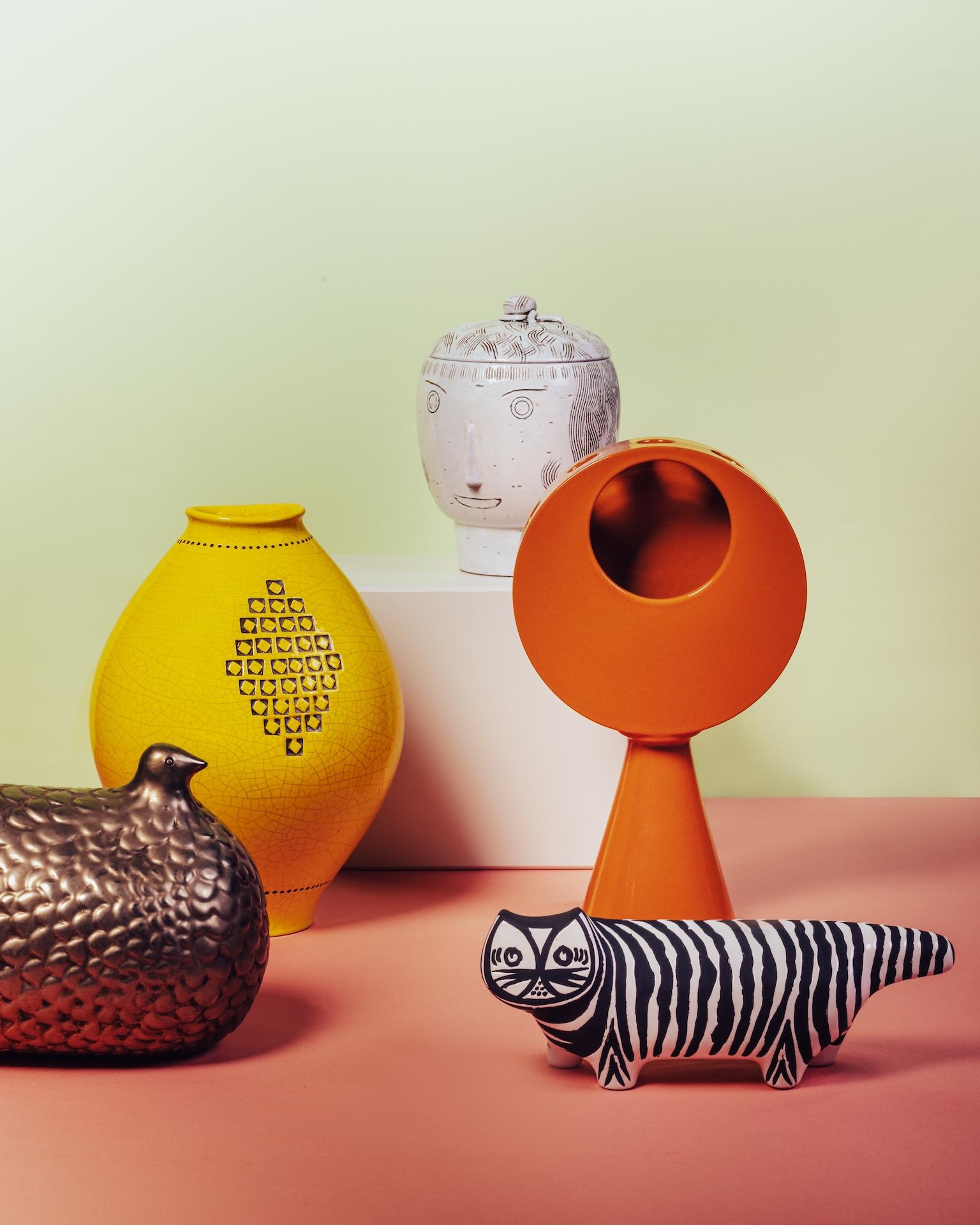 Edición limitada Bittosi Vaso Amarillo de Aldo Londi Siglo XXI y contemporáneo en venta