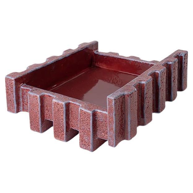 Bittossi Ceramic Merlate Bordeaux Centrepiece by Patricia Urquiola in STOCK