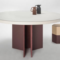 Bivio Round Dining Table by Giobagnara