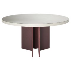 Bivio Round Dining Table by Giobagnara