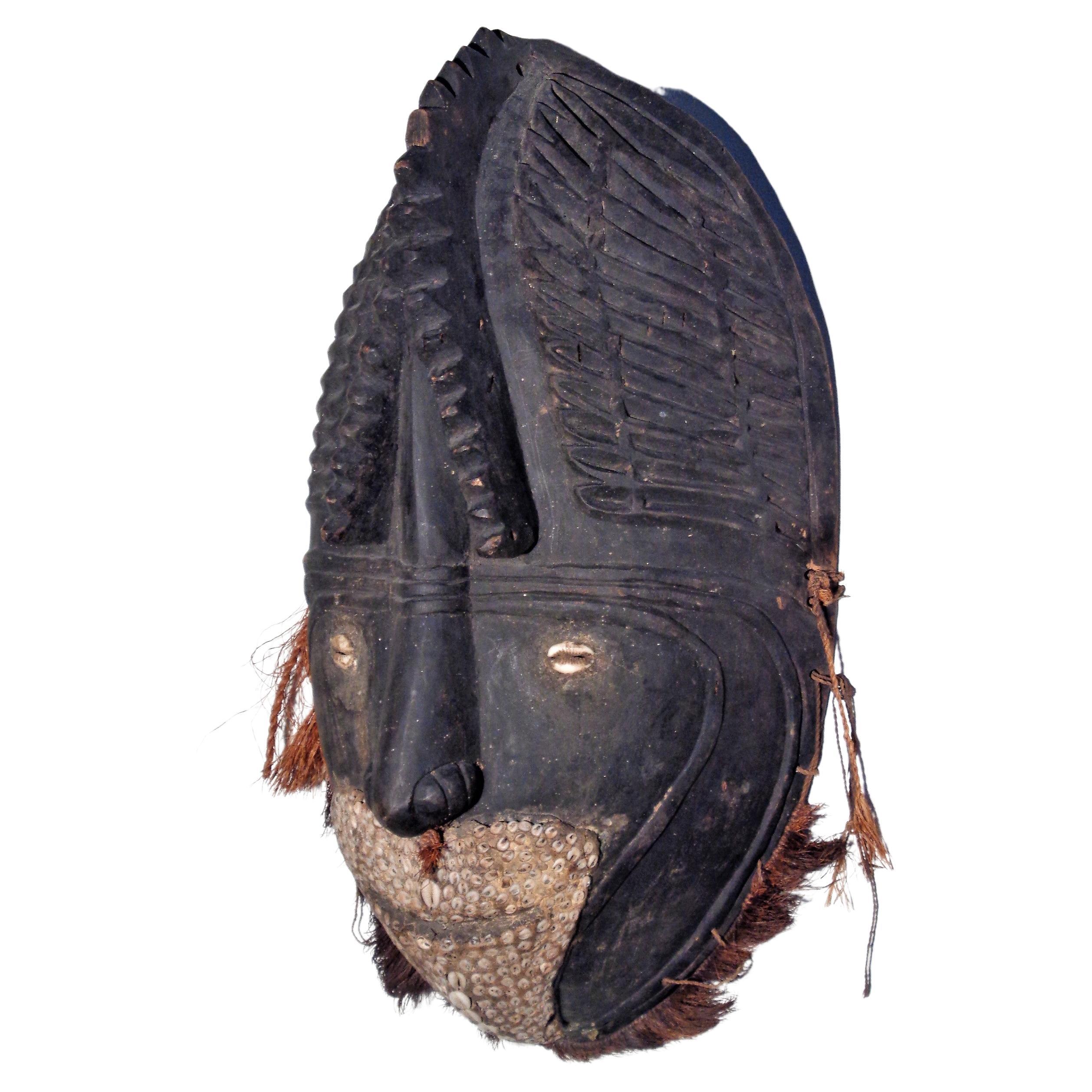 Tribal Biwat People Ancestral Mask Papua New Guinea, Circa 1980 For Sale