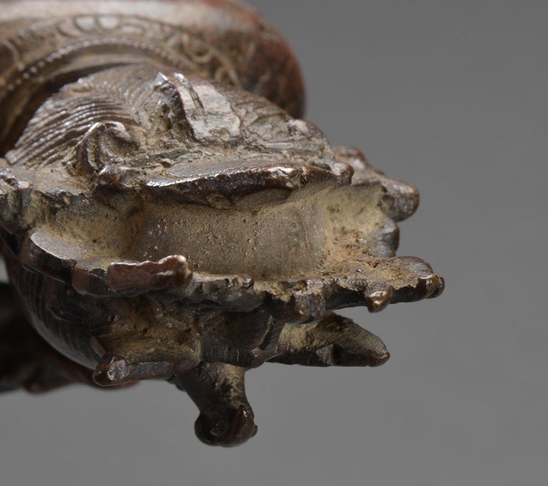 Bixia Yuanjun Figure of Bronze Dated Ming Dynasty, 1368-1644 For Sale 4