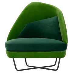 Bixib Green Armchair by Luca Alessandrini