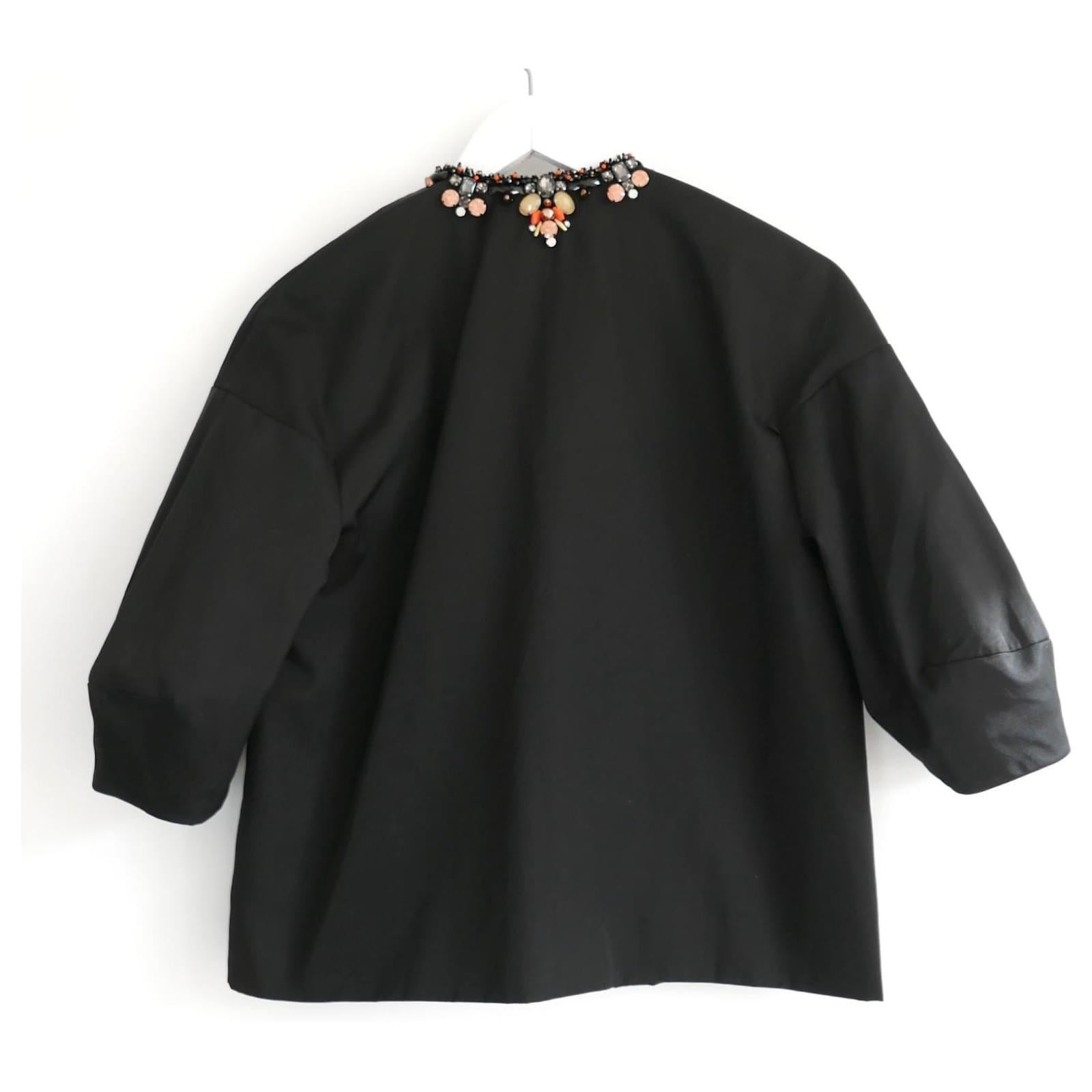Biyan Katrina Embellished & Embroidered Taffeta Jacket For Sale 1
