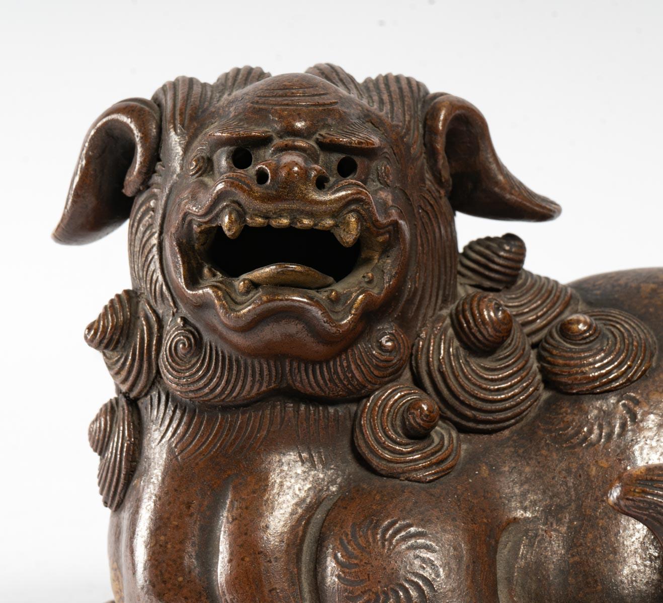 Japanese Bizen Pottery Shishi, Japan, 19th Century