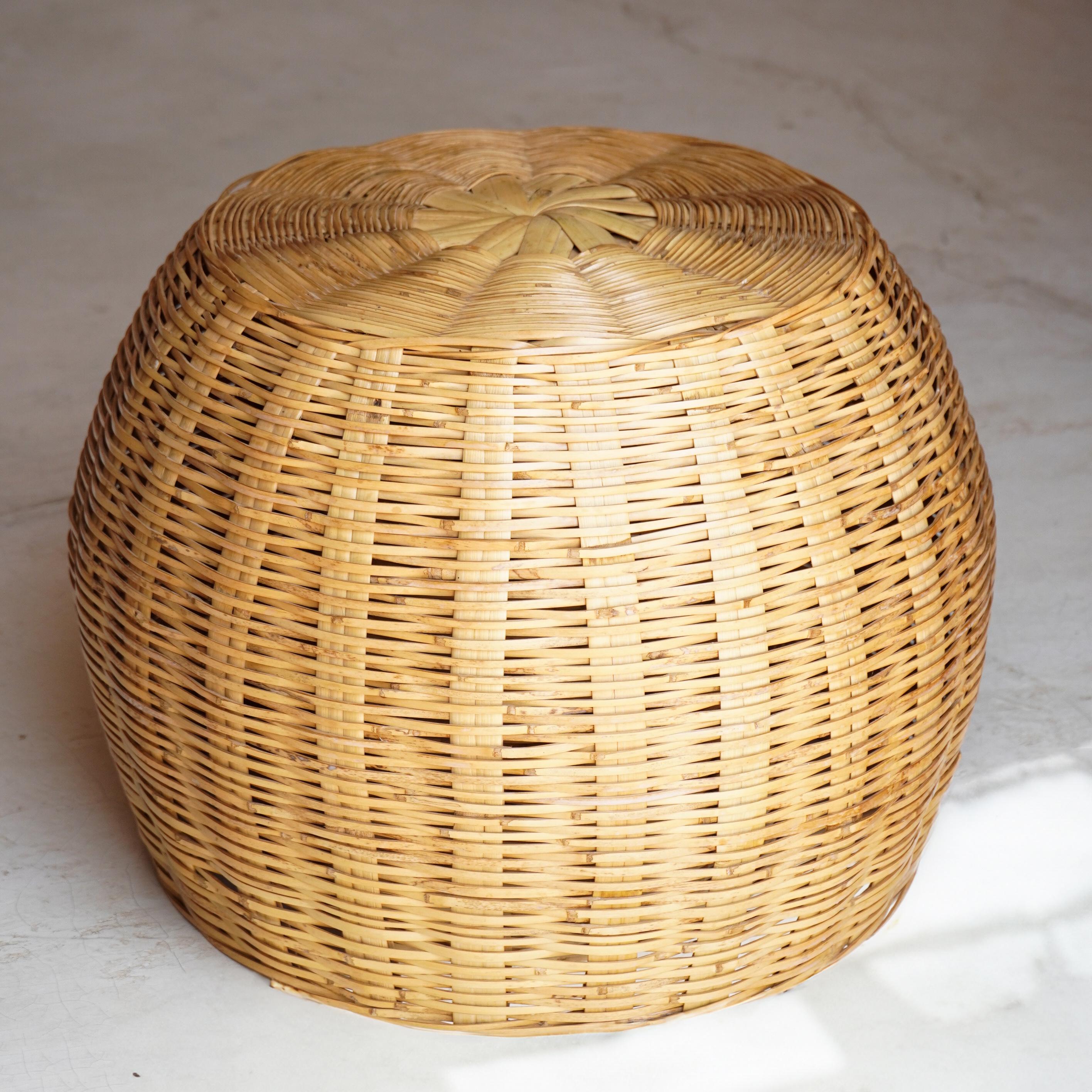 Rustic Biznaga Carrizo Stool For Sale
