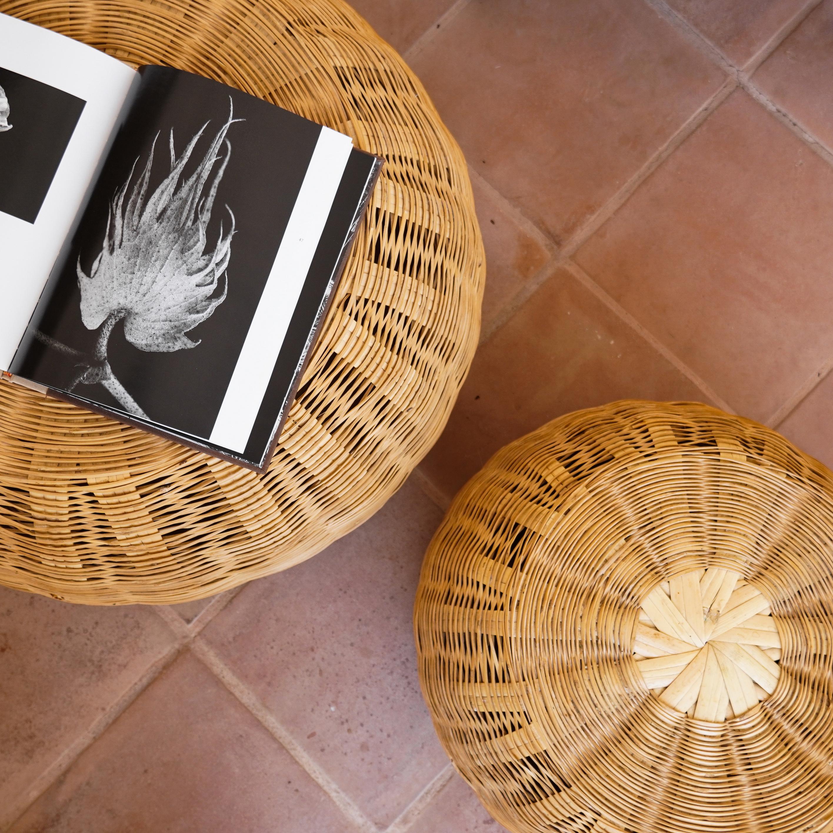 Contemporary Biznaga Carrizo Stool For Sale