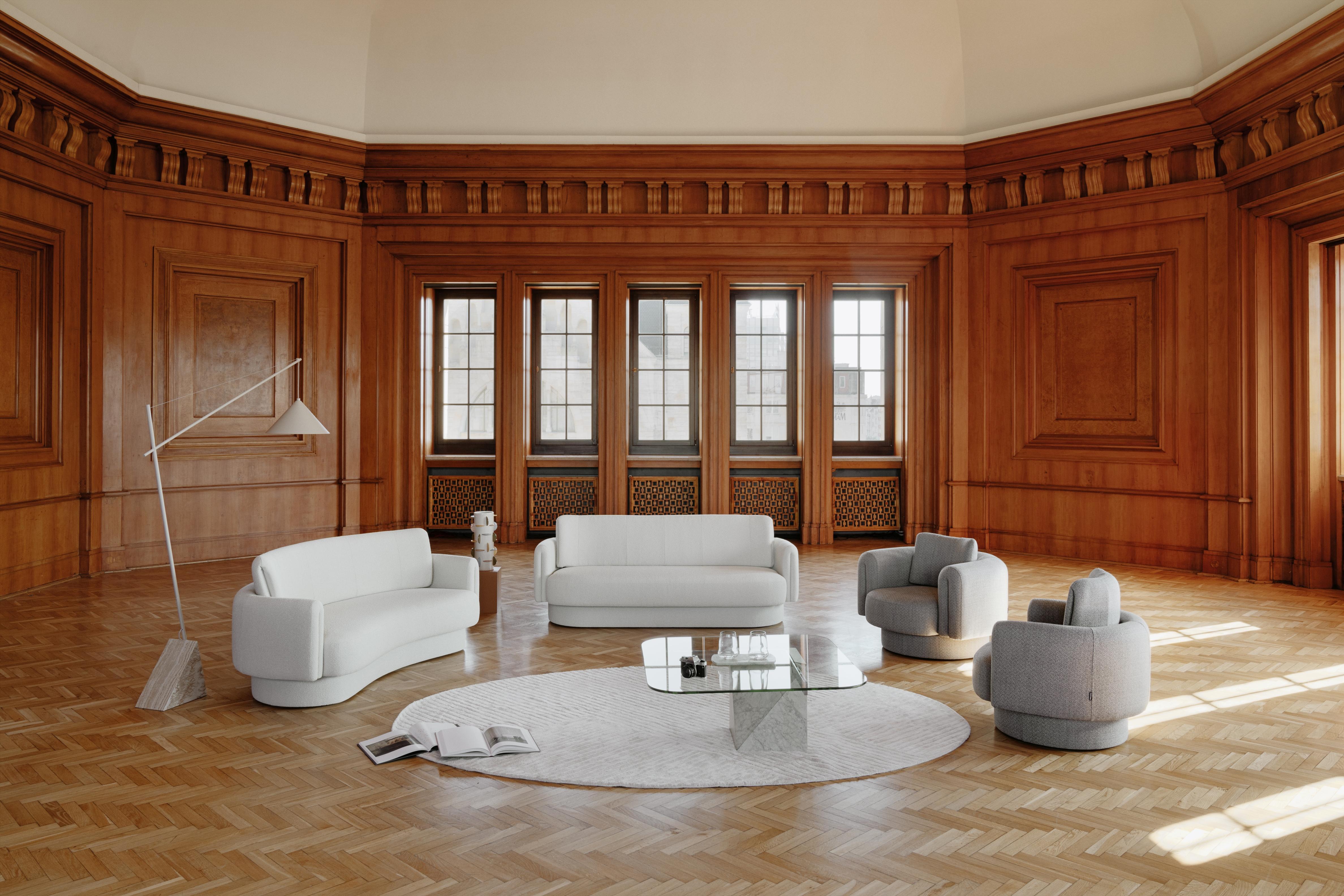 BIZZARTO BOFII kidney shaped sofa with upholstered base Neuf - En vente à SWARZĘDZ, PL