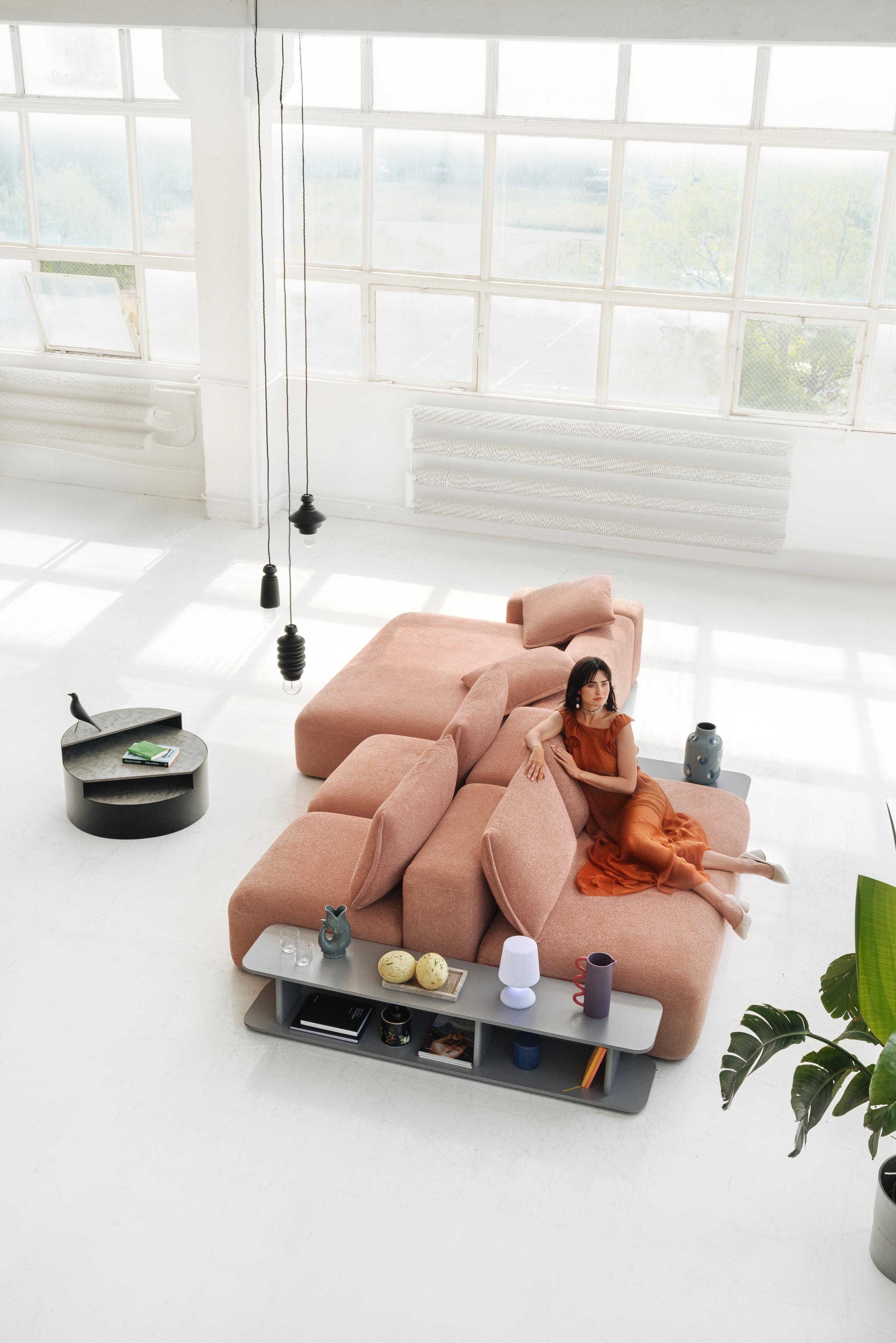 BIZZARTO DUNE modular sofa with back to back seating For Sale 1