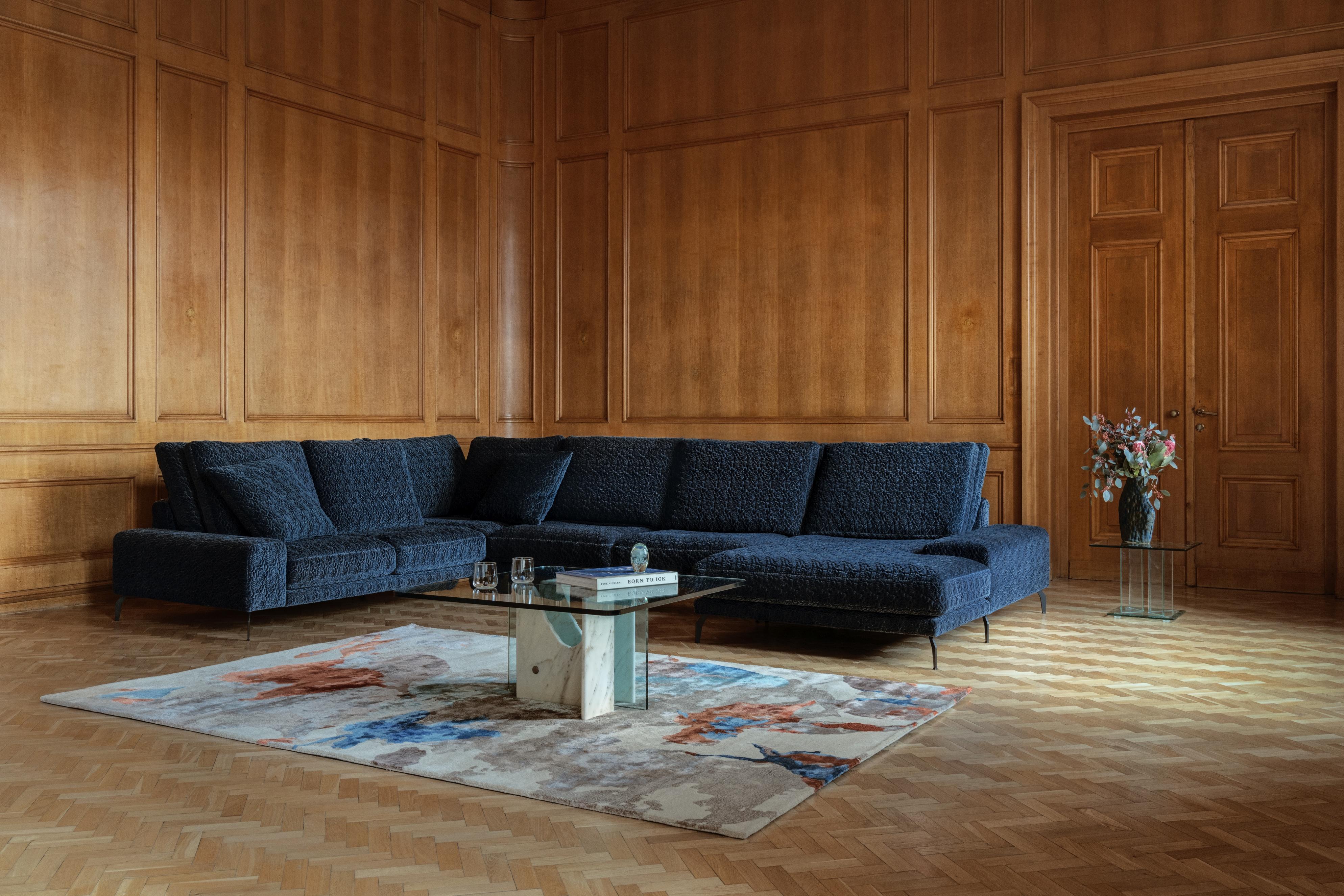 XXIe siècle et contemporain BIZZARTO MANHATTAN modular sofa with feather fillings en vente