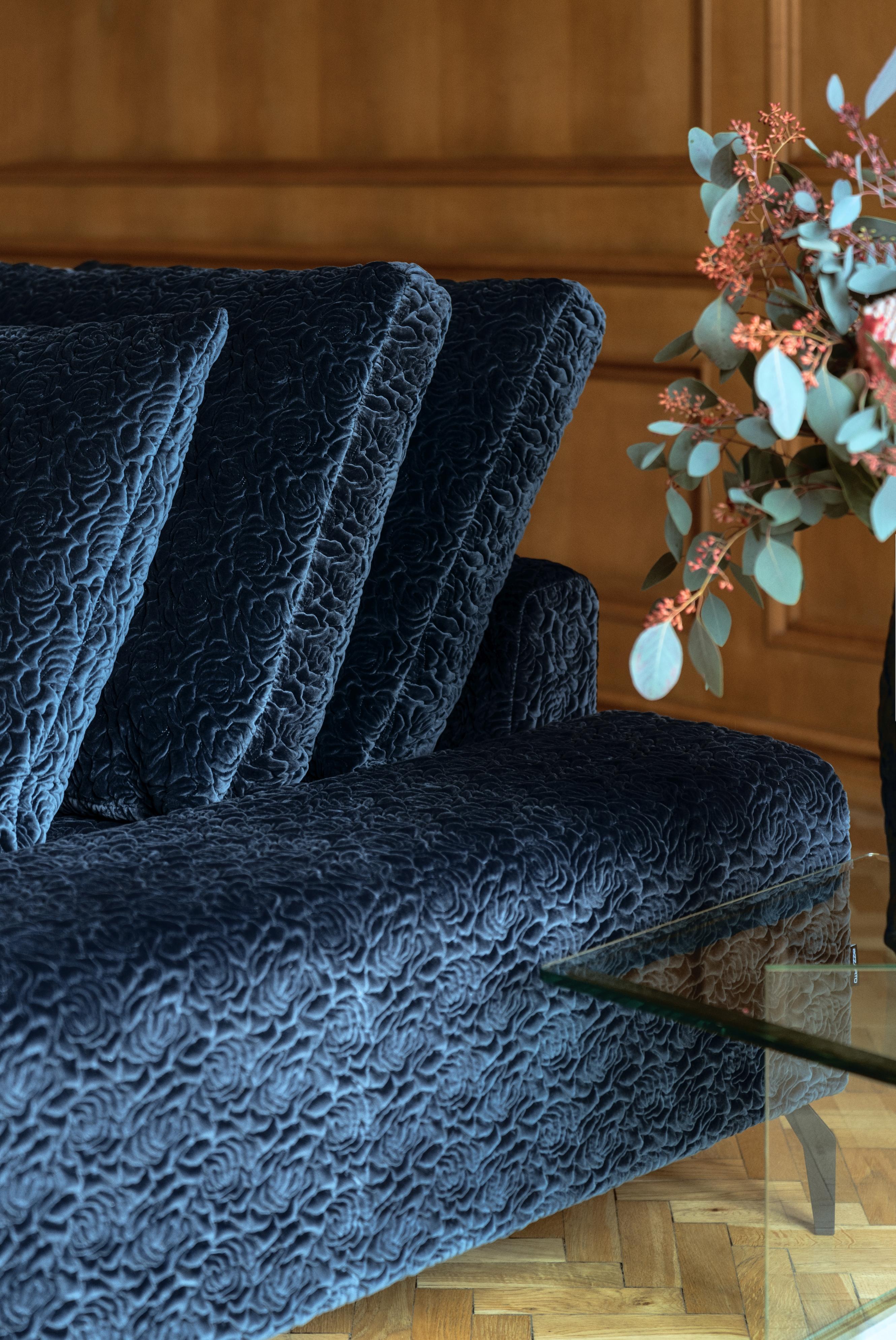 Tissu BIZZARTO MANHATTAN modular sofa with feather fillings en vente